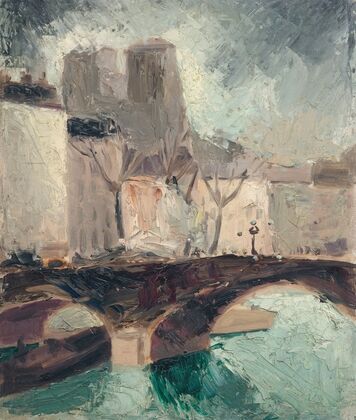 Bridge and Notre Dame, Paris