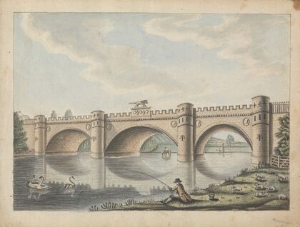 Bridge at Alnwick Castle, Northumberland