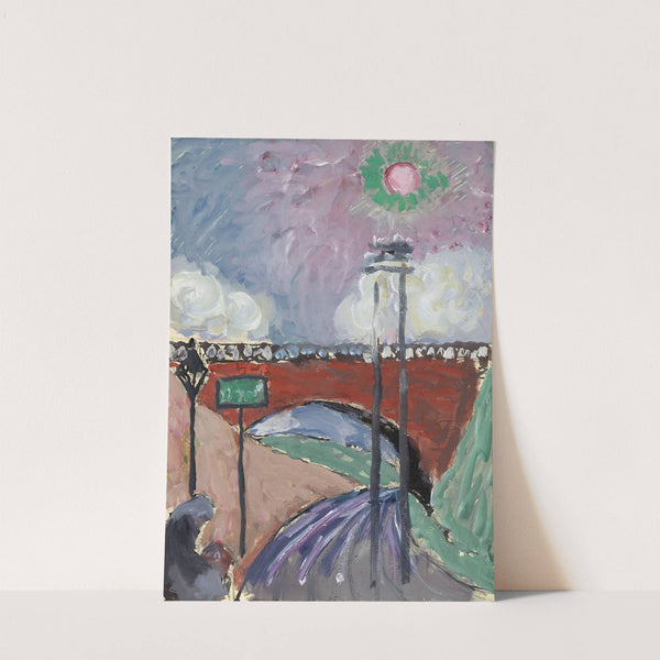 bridge near Lausanne (Pont de Gergovie) by Marianne von Werefkin