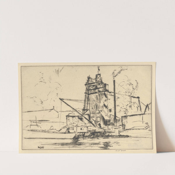 Bridgeport Docks (probably 1918) by Ernest Haskell