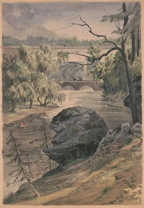 Bridges over Wissahickon Creek near Schuylkill (1850-1860)