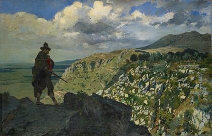 Brigand Standing Guard in the Mountains