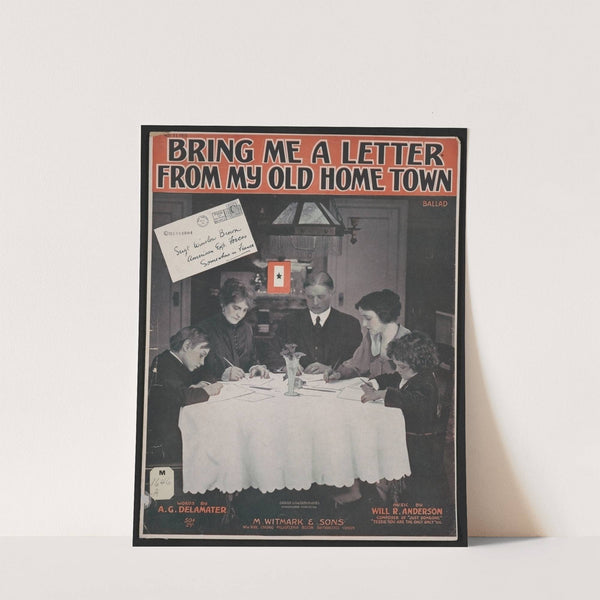 Bring me a letter from my old home town by Anonymous