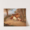 Bringing the Herd down from the Alpine Pastures by Josef Feid