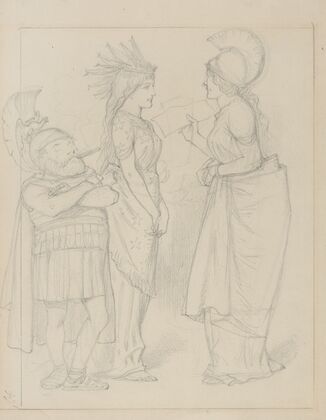 Britannia and Columbia with Ulysses S. Grant