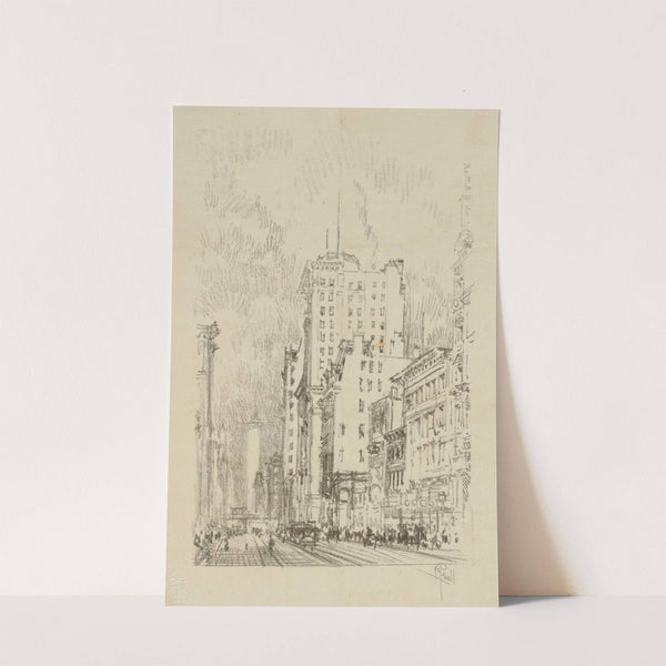 Broadway Above 23rd Street (1905) by Joseph Pennell