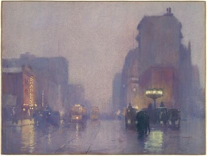 Broadway on a Rainy Evening