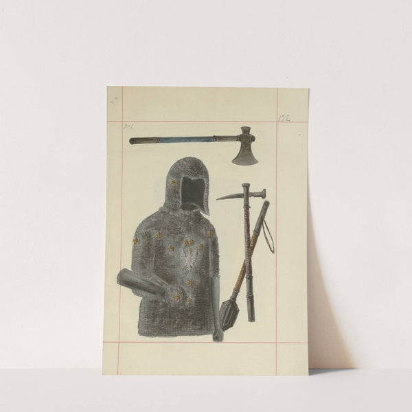 Broń zaczepna i odporna w Polsce. T. 1, Zbroje i części uzbrojenia Pl.100 (1875-1900) by Boleslaw Starzyński
