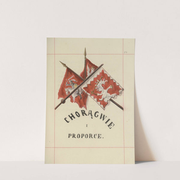 Broń zaczepna i odporna w Polsce. T. 4, Pasy lite, ozdoby, chorągwie i proporce Pl.068 (1875-1900) by Boleslaw Starzyński