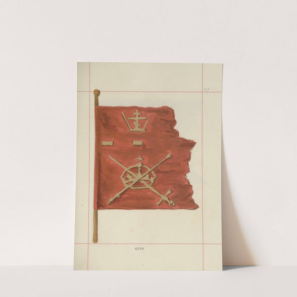 Broń zaczepna i odporna w Polsce. T. 4, Pasy lite, ozdoby, chorągwie i proporce Pl.100 (1875-1900) by Boleslaw Starzyński