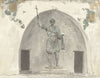 Bronzen beeld van keizer op het marktplein van Barletta (1778)