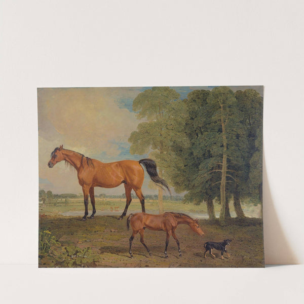 Broodmare With Foal, And A Terrier (1822) by Benjamin Marshall