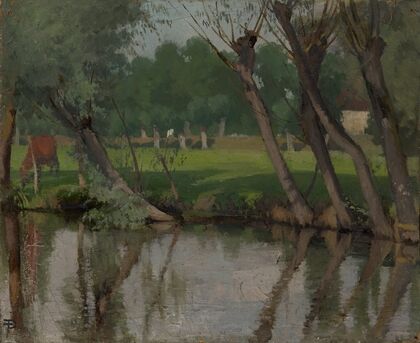 Brook at Hangenbieten in the Alsace (1870–1871)