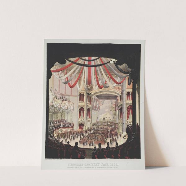 Brooklyn Sanitary Fair, 1864 Interior view of the Academy of Music, as seen from the dress circle by A. Brown &amp; Co