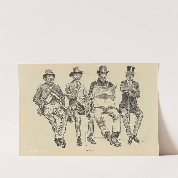 Brothers (1900-1905) by Charles Dana Gibson