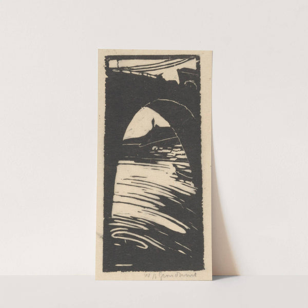 Brug over een rivier (1888-1934) by Willem Adrianus Grondhout