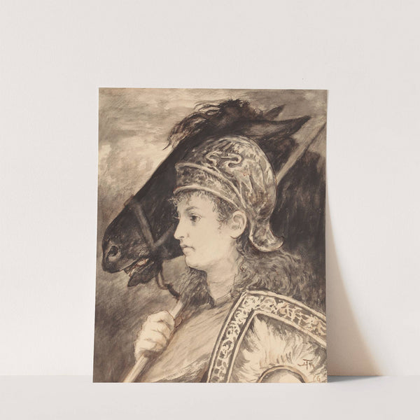 Brunhilda with Grane (1876) by Hans Thoma