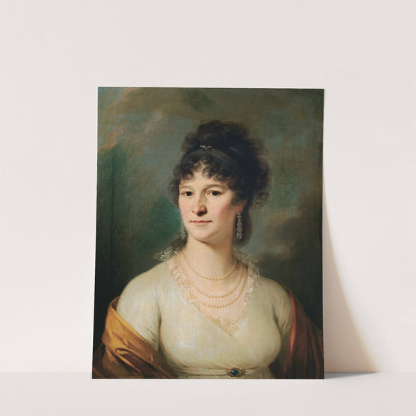 Brustbild einer Dame by Johann Baptist von Lampi the Elder