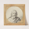 Brustbild eines alten Mannes von vorn (im Rund) (1659) by Jan de Bray