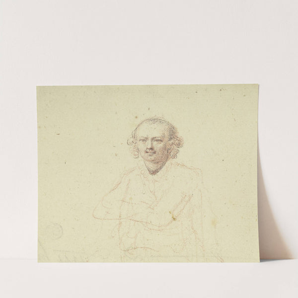 Brustbild eines Mannes mit vor der Brust gekreuzten Armen by Daniel Nikolaus Chodowiecki