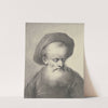 Brustbild eines weißbärtigen Mannes mit Kappe, leicht nach rechts gewandt by Johann Andreas Benjamin Nothnagel