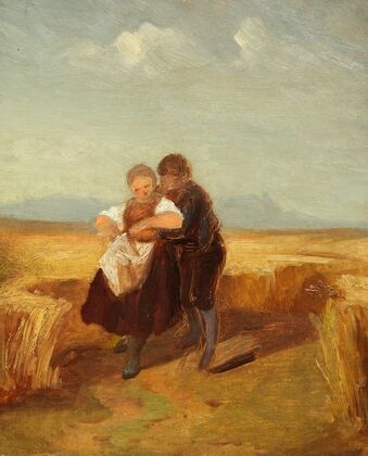 Bub und Mädchen im Kornfeld (1840)