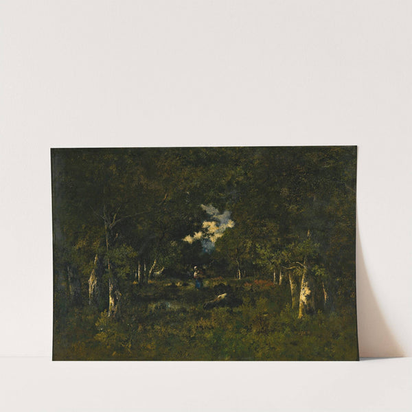 Bûcheronne Dans Une Éclaircie by Narcisse-Virgile Diaz de La Peña