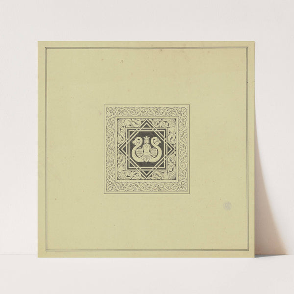 Buchschmuck (Wappen; Meerweib) by Ferdinand Fellner