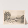 Buckingham Palace from St. James&#8217;s Park (1842) by Thomas Shotter Boys
