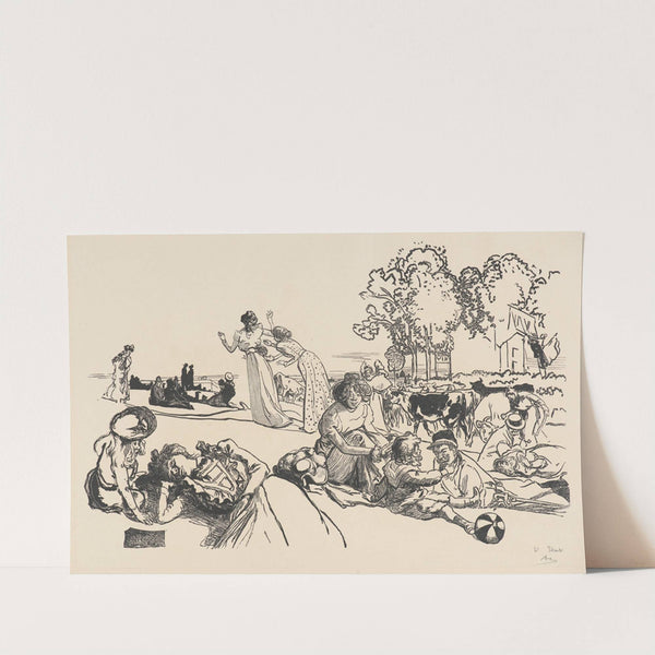 Bucolique Moderne 2 (1901) by Auguste Louis Lepère