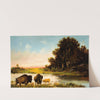 Buffalo by the River by Henry Herman Cross