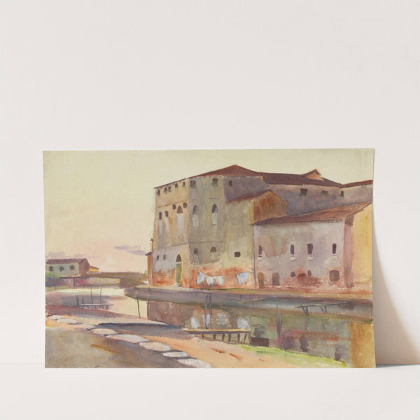 Building with Washing (1908) by Emily Sargent