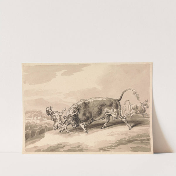 Bull Attacking Mastiff by Samuel Howitt
