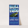 Bull Frog Brand Florida Citrus Fruit Label (1930-1950)