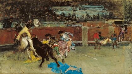 Bullfight. Wounded Picador (c. 1867)