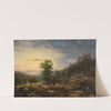 Burg Eberstein bei Baden-Baden mit Blick in die Rheinebene by Friedrich Helmsdorf
