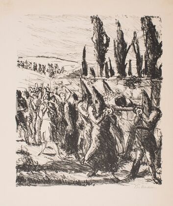 Burial, Plate 1 from the series ‘The Return of Eurydice, Three Cantos’ (1909)