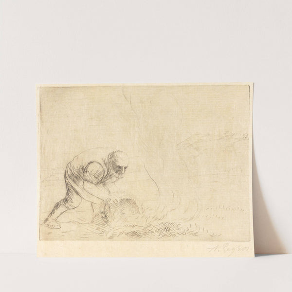 Burning Grass (Le bruleur d’herbes) by Alphonse Legros