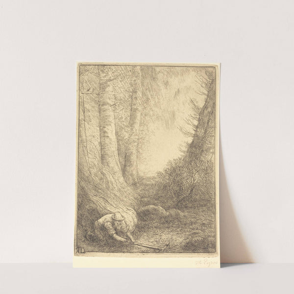 Burning the Grasses (Le bruleur d’herbes) by Alphonse Legros