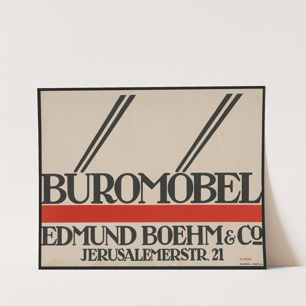 Büromöbel Edmund Boehm (1910) by Julius Klinger