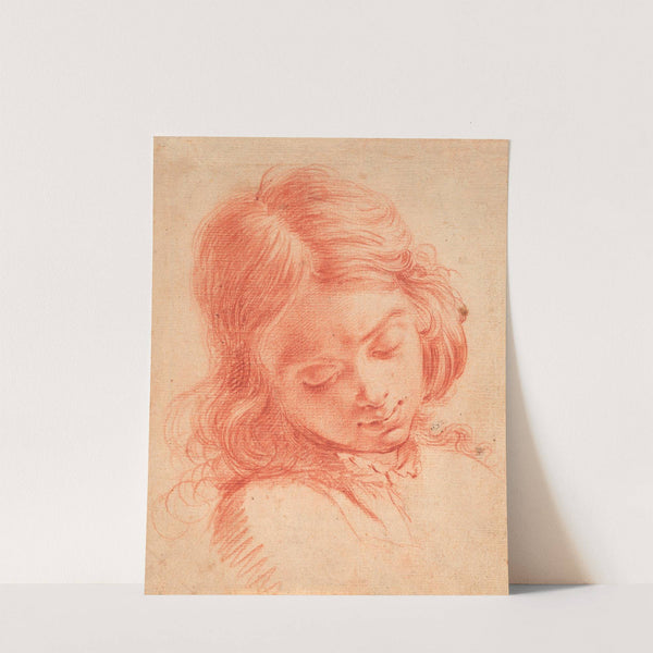 Bust of a boy looking down by Carlo Dolci