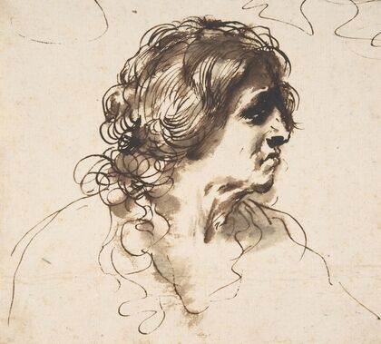 Bust of a Man Facing Right