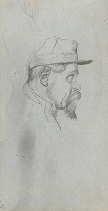 Bust of a Man in Profile (1860s)