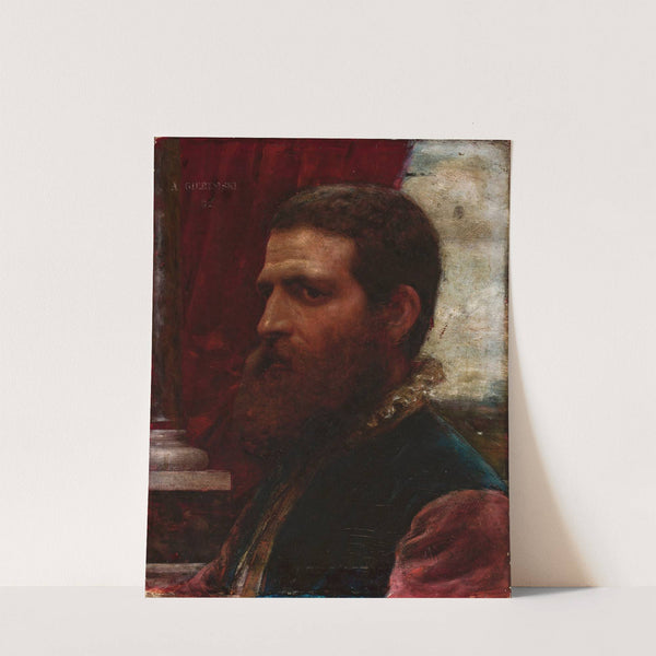Bust of a man in Renaissance costume (Venetian) (1882) by Aleksander Gierymski