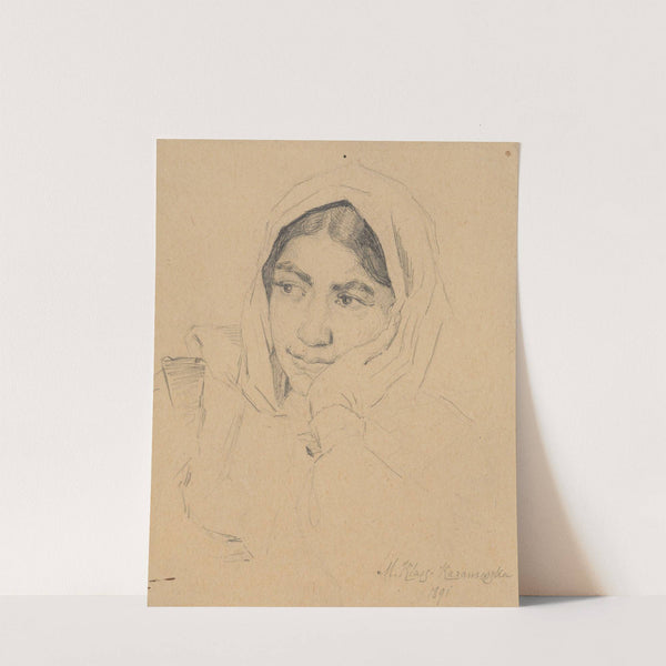 Bust of a Woman (Gypsy) (1891) by Maria Klass-Kazanowska