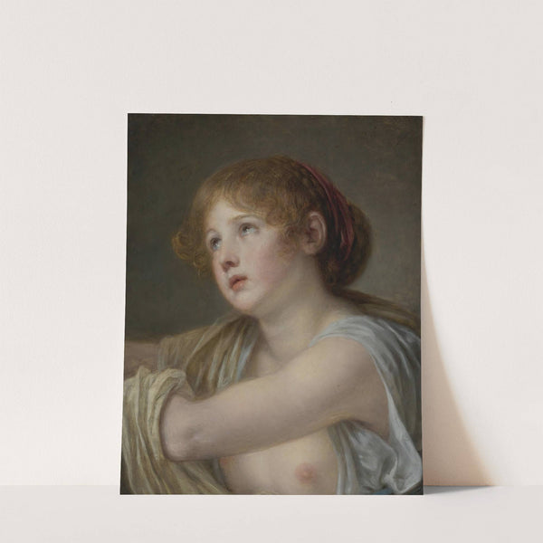 Bust Of A Young Woman by Jean-Baptiste Greuze