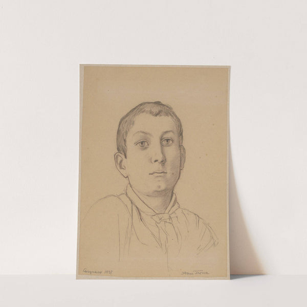 Bust of an Italian boy from Cargnaco (1897) by Hans Thoma