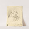 Bust of Bishop Saint, with Slight Figure Sketches by Carlo Dellarocca
