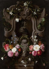 Bust of Constantijn Huygens Surrounded by a Garland of Flowers