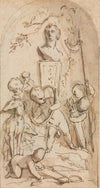 Bust of Diana with Putti and Hunting Attributes
